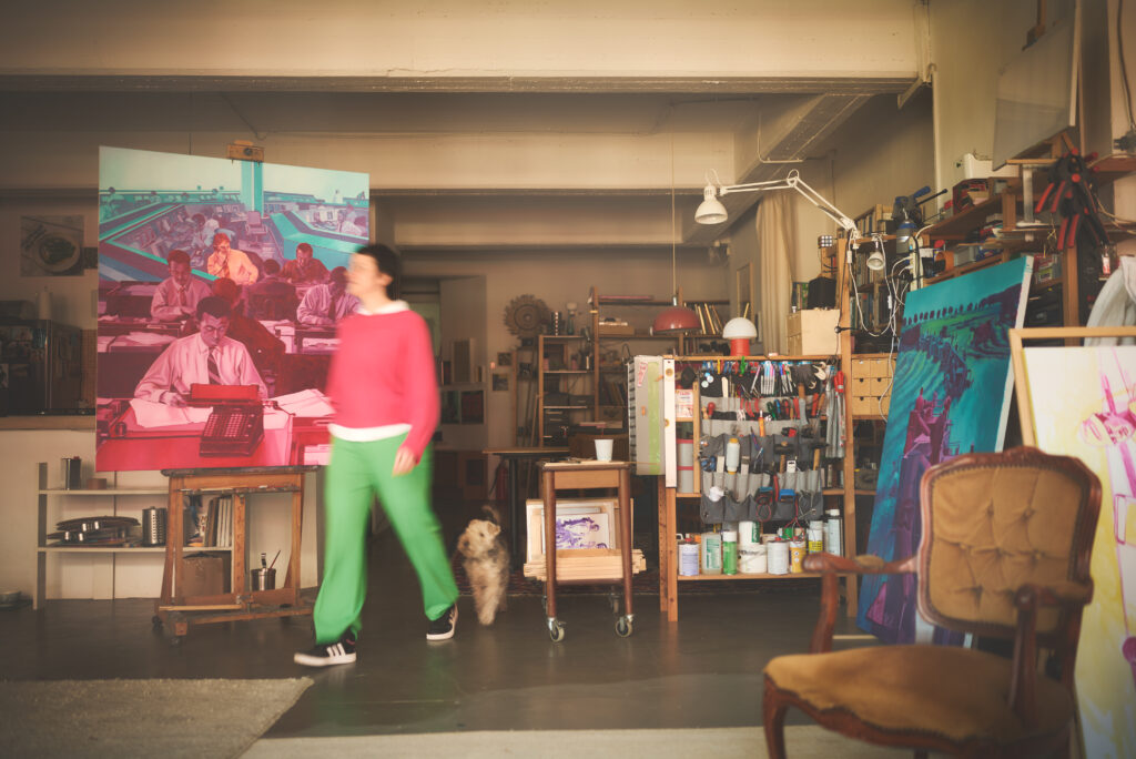 Chantal Maquet in her studio. Picture by Andreas Sibler.